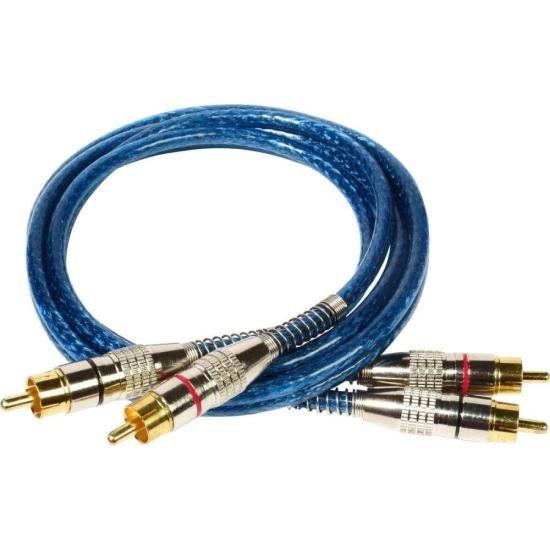 Imagem de Cabo Blindado 2RCA X 2RCA 1m Azul Storm