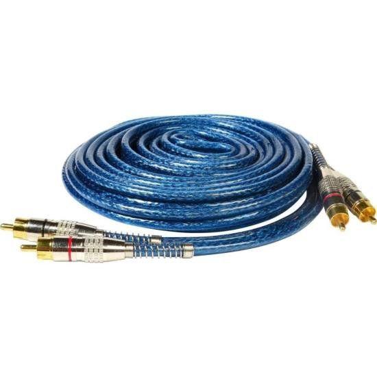 Imagem de Cabo Blindado 2RCA X 2RCA 5m Azul Storm