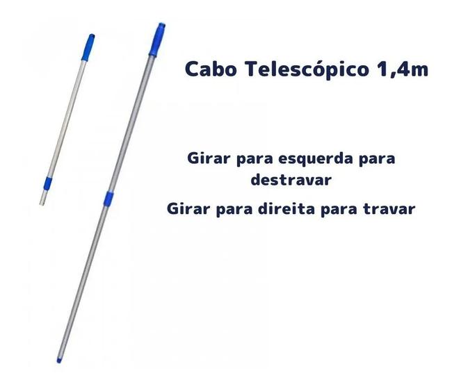Imagem de Cabo bralimpia 1.40m telescopico - 2 estagios - com furo