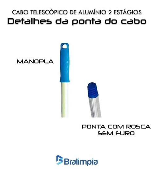 Imagem de Cabo bralimpia 1.40m telescopico - 2 estagios - com rosca