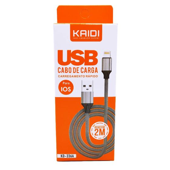Imagem de Cabo Carregador Carga Rapida USB Tipo C KD-336C 2 M KAIDI