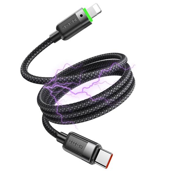 Imagem de Cabo Carregador Celular Usb-C Para Lightning Turbo Mcdodo 1m