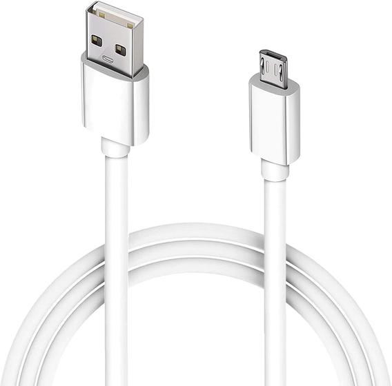 Imagem de Cabo Carregador E Dados Micro Usb V8 Rápido 1 Metro - Usb para Micro-Usb (Branco)