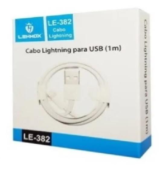 Imagem de Cabo Carregador IOS Lightning Original LEHMOX Compatível C/ iPhone 5 A 12 LE-382