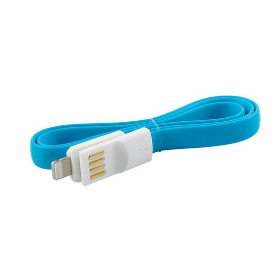 Imagem de Cabo carregador lightning iphone/ipad azul 50 cm - oex - Newex