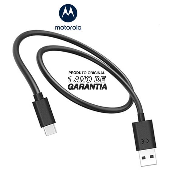 Imagem de Cabo Carregador Original Motorola USB-A P/ USB-C Sem Embalagem - Moto G42 , G52, G62, G82, edge 30 Neo, edge 30, edge 30 Fusion, edge 30 Pro