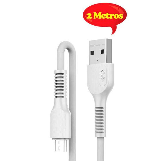 Imagem de Cabo Carregador Para SmartPhone Android Micro Usb PVC 2M - Leonora