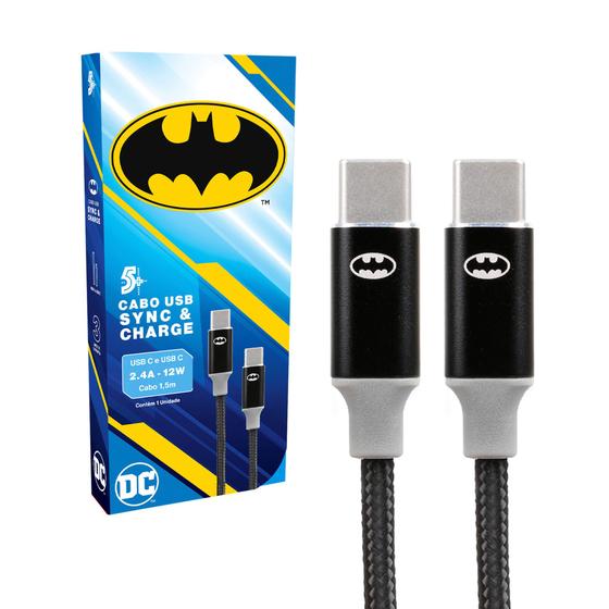 Imagem de Cabo Carregador Rápido Turbo Usb-C Tipo C Batman - Original