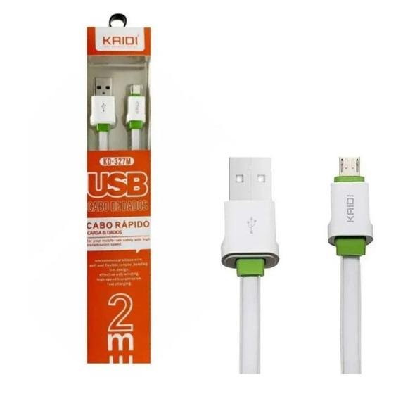 Imagem de Cabo Carregador Usb 2 metro Original Kaidi V8 Kd-327M