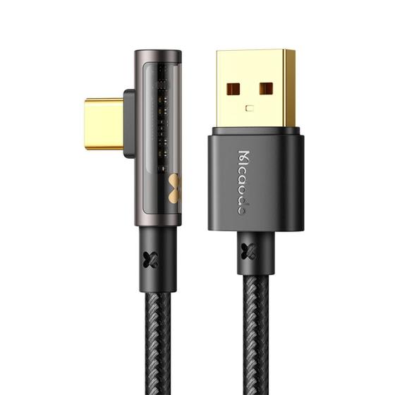Imagem de Cabo Carregador Usb-A Para Tipo C 90º 1m PD 100w 6a Mcdodo