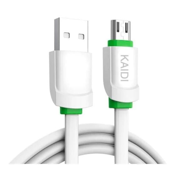 Cabo Carregador USB Celular Micro V8 Android Turbo Rápido Reforçado KD ...