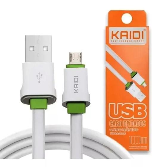 Imagem de Cabo Carregador Usb Celular V8 Android Turbo Rápido - KAIDI