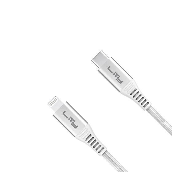 Imagem de Cabo Carregador Usb Tipo C Para Lightning 1,5m Branco- Lity