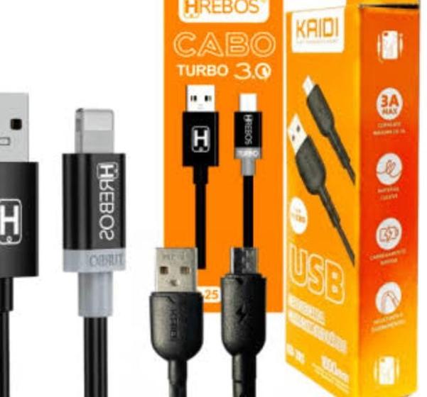 Imagem de Cabo Carregador Usb Tipo C- Preto 3.0