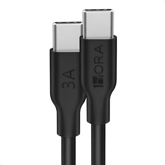 Imagem de Cabo Carregamento/dados C Para C Turbo Alumínio 1m Preto