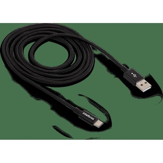 Imagem de Cabo celular usb-c 1,5m nylon preto euac 15np