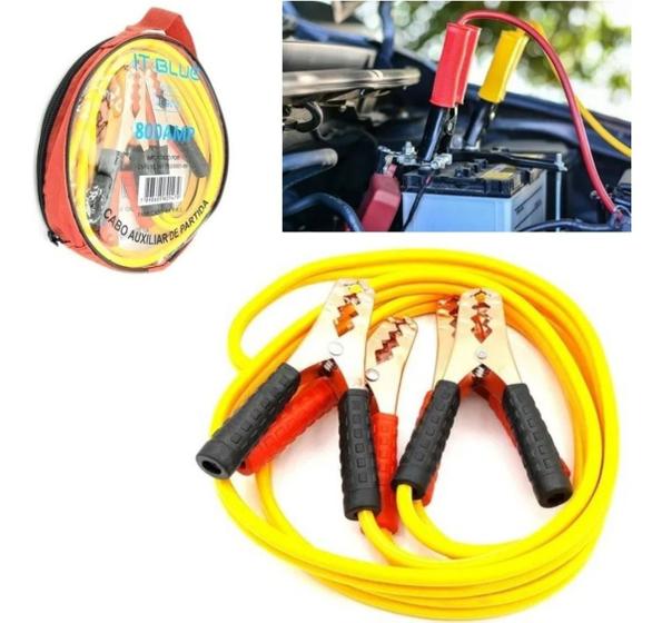 Cabo Chupeta Transferência De Carga Bateria 800 Amp Com 2,5m Menor preço em Cabo Chupeta Transferência De Carga Bateria 800 Amp Com 2,5m
