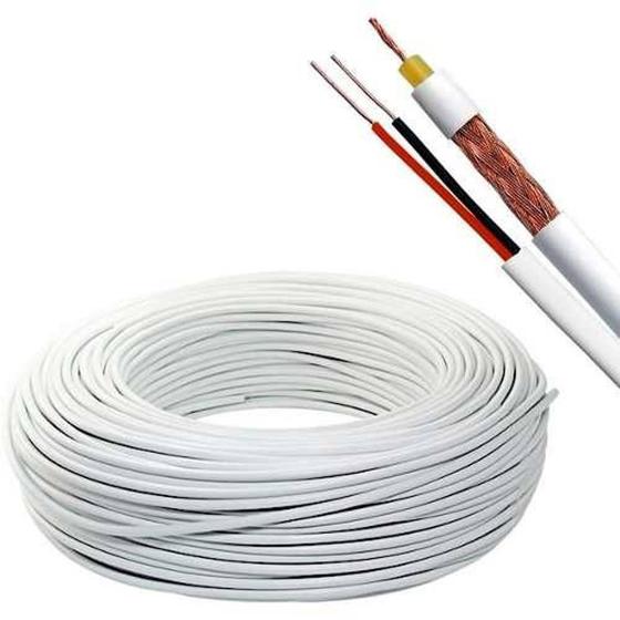 Cabo coaxial 4mm + bipolar udi 100mts Menor preço em Cabo coaxial 4mm + bipolar udi 100mts