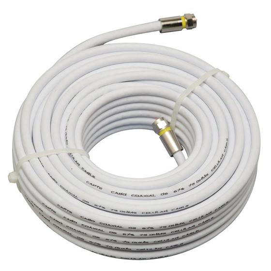 Cabo Coaxial Capte Antena Digital - 5 metros Menor preço em Cabo Coaxial Capte Antena Digital - 5 metros