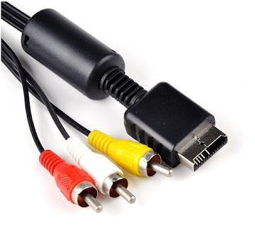 Imagem de Cabo Componente RCA AV Áudio Vídeo compatível com Vídeo Game Playstation Ps2 Ps3