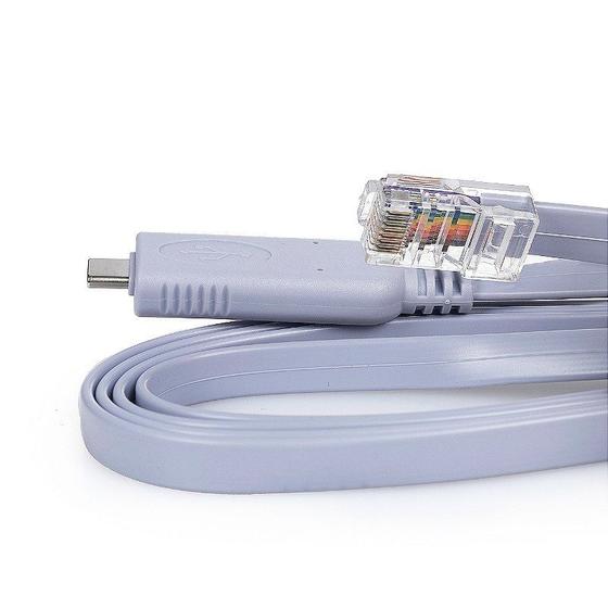 Imagem de Cabo Console USB-C Para RJ45 Terminal Switch Roteador Firewall