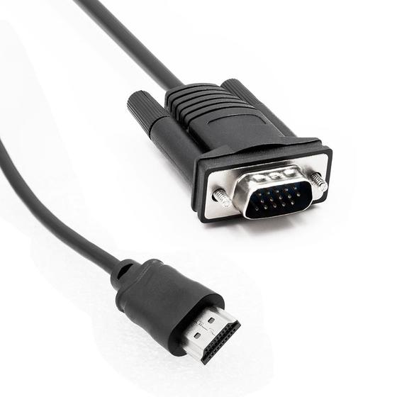 Imagem de Cabo Conversor Adaptador Hdmi Macho X Vga Macho 1.8 Metros