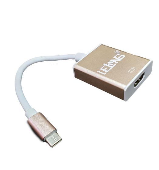 Imagem de Cabo Conversor Adaptador USB 3.1 Tipo C X HDMI liga celular S8 S9 S10 na TV