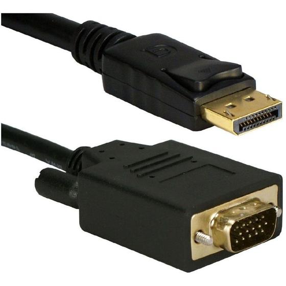 Imagem de Cabo Conversor de Vídeo  - Displayport (Macho)  VGA (Macho) - 1,8m - MD9 - 7729