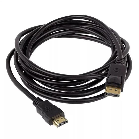 Imagem de Cabo Conversor Displayport Para Hdmi 5 Metros Preto