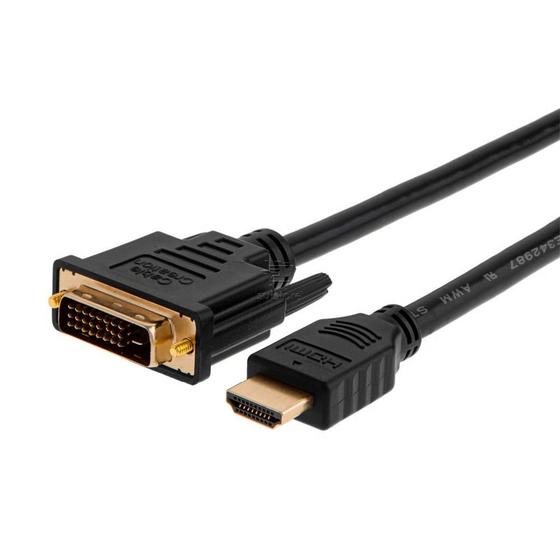 Imagem de Cabo Conversor HDMI para DVI D Dual Link 24+1 Macho x Macho 2 Metros 018-8702 Chip Sce