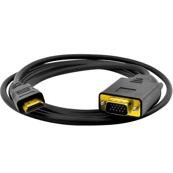 Imagem de Cabo conversor HDMI para VGA 1080p macho para VGA macho