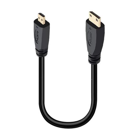 Imagem de Cabo Conversor Micro HDMI para Mini HDMI - 1m, 3m e 18m