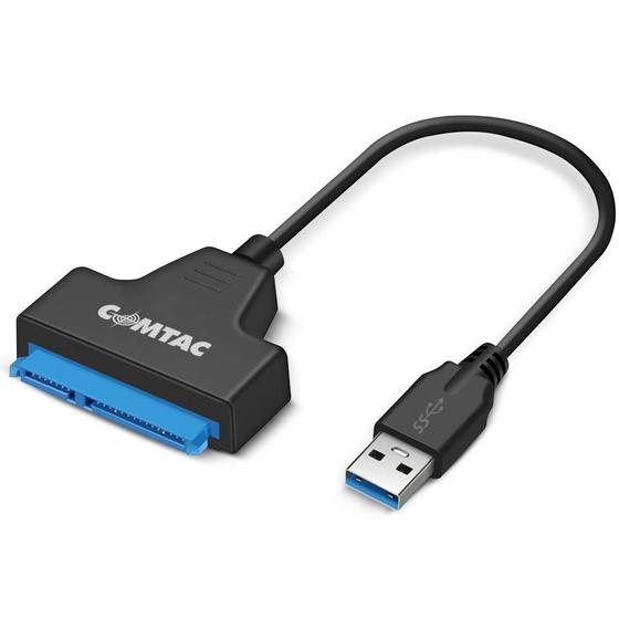 Imagem de Cabo Conversor USB 3.0 Para SATA III HDD SSD 2.5 Comtac 9380