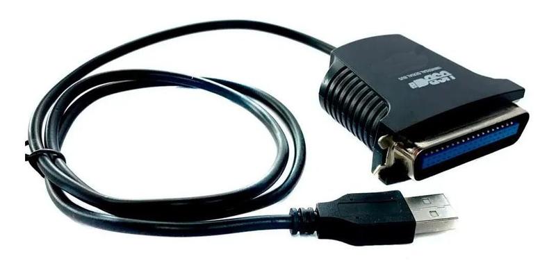 Imagem de Cabo Conversor Usb Paralelo Db36 Lpt Impressora Lx300 36 Pin