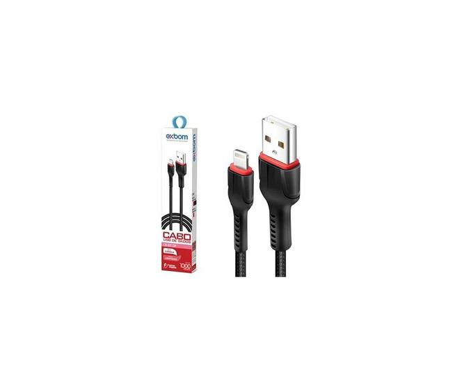 Imagem de Cabo dados carregamento lightning ios 2.4a turbo 1.0m cbx-u2c13ip preto exbom