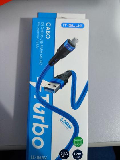 Imagem de Cabo dados Micro USB V8 1.2m turbo