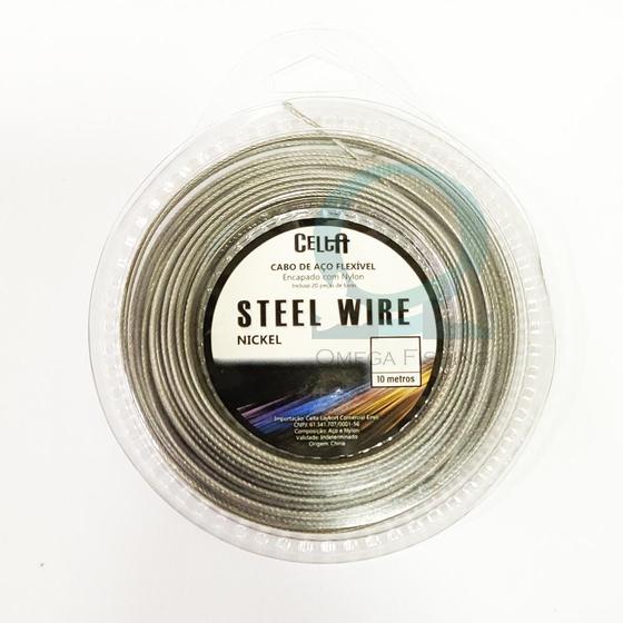 Imagem de Cabo de Aço Flexível Steel Wire Celta Encapado em Nylon 10m