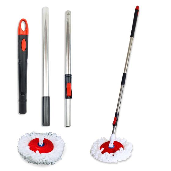 Cabo de aço inox completo p/ Mop Giratório-140CM-NYBC Menor preço em Cabo de aço inox completo p/ Mop Giratório-140CM-NYBC
