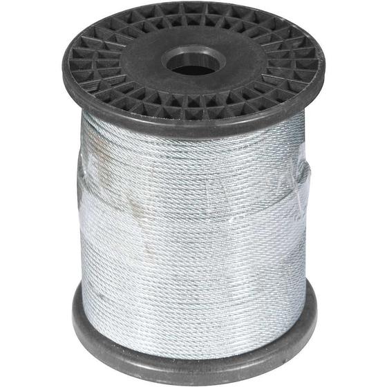 Imagem de Cabo de aço plastificado alma de fibra 1.6mm 1/16 pvc 100mts