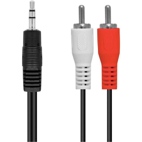 Imagem de CABO DE AUDIO 2 RCA x P2 3,5mm 1,5m 2R35S-15 23548 VINIK