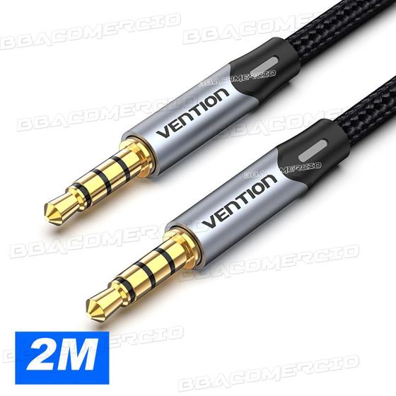 Imagem de Cabo De Áudio Auxiliar P3xP3 Stereo Carro Som Fone 3.5mm 2m