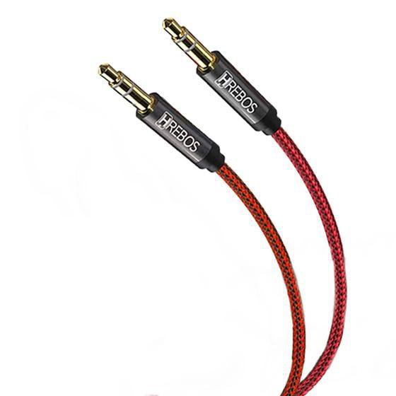 Imagem de Cabo de Audio Interface P2 P2 Com 1 Metro HREBOS HS-332