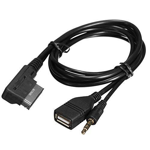 Imagem de Cabo de Áudio Keenso AMI USB 3.5mm Auxiliar para Audi S5 Q5 Q7 A3 A4L A5 A1