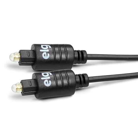 Imagem de Cabo De Áudio Óptico Digital ELG Toslink Pro Hd 3 Metros