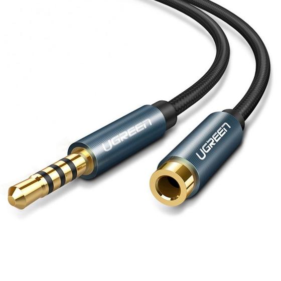 Cabo de Áudio P2 Ugreen 3.5mm Macho/Fêmea Extensor 2M Preto Menor preço em Cabo de Áudio P2 Ugreen 3.5mm Macho/Fêmea Extensor 2M Preto