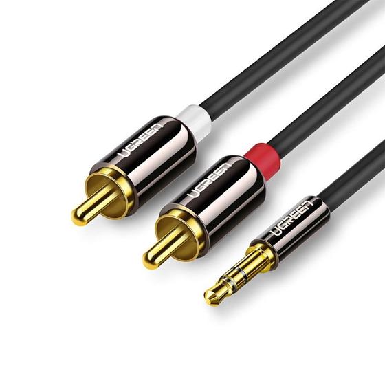 Imagem de Cabo de Áudio Ugreen 3.5mm para 2Rca Macho/Macho 2 Metros