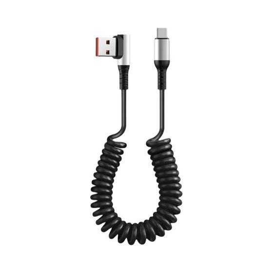 Imagem de Cabo De Carregamento Rápido USB Tipo C 90  graus   Cotovelo Para iPhone Samsung Xiaomi Huawei LG OLAF 6A