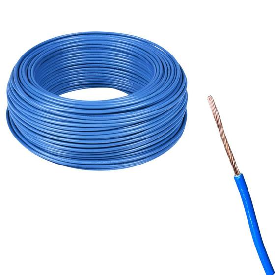 Imagem de Cabo De Cobre Flexível Azul Com 1,5mm 90 Metros