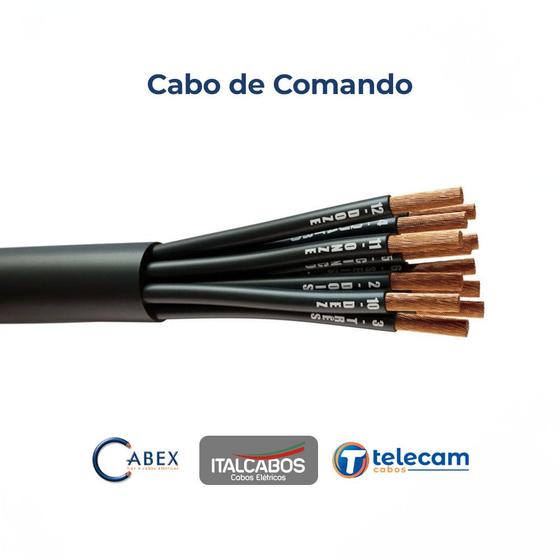 Imagem de Cabo De Comando 3X1,00mm Veias Numeradas 500V 70G Nbr 7289 Rolo 50 Metros