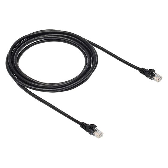 Imagem de Cabo de conexão Ethernet Amazon Basics RJ45 Cat 6 3m preto